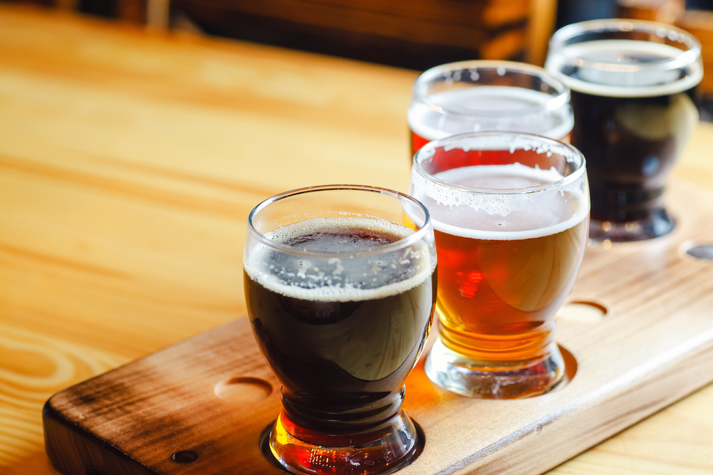 a beer flight